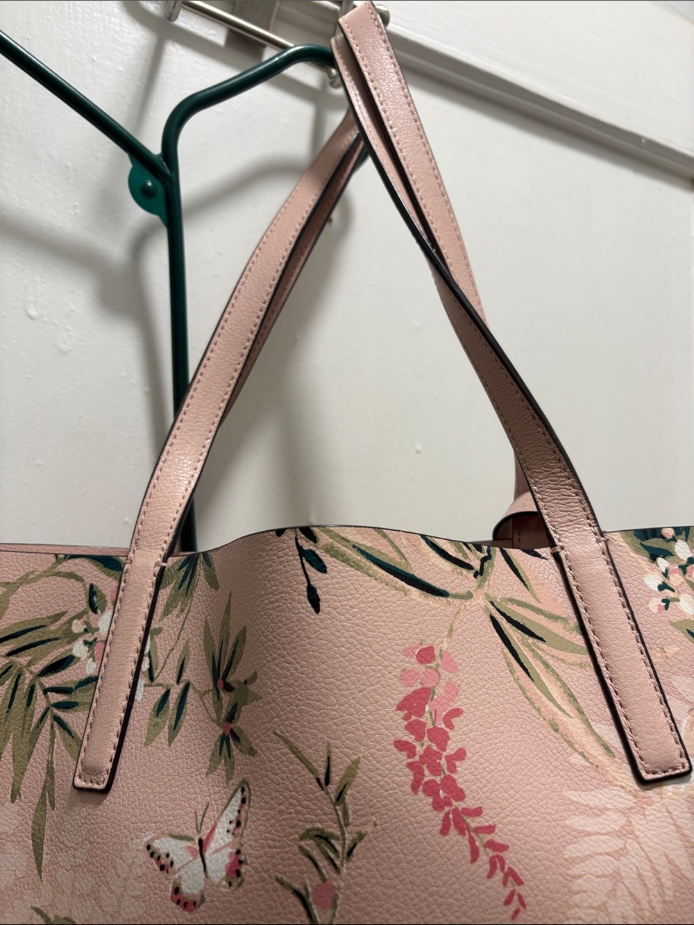 kate spade Pink Floral Tote with Matching Pouch - Picture 4 of 9